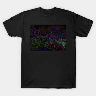 Black Panther Art - Flower Bouquet with Glowing Edges 23 T-Shirt